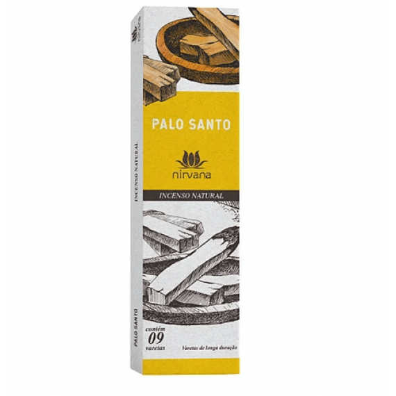 Incenso Palo Santo Natural  9 Varetas- Nirvana