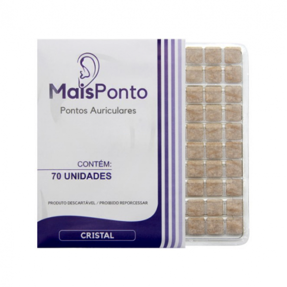 Cartela 70 Pontos Cristal Micropore Quadrado - MaisPonto