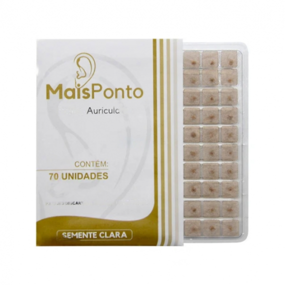 Cartela 70 Pontos Sementes Clara Micropore Quadrado - MaisPonto