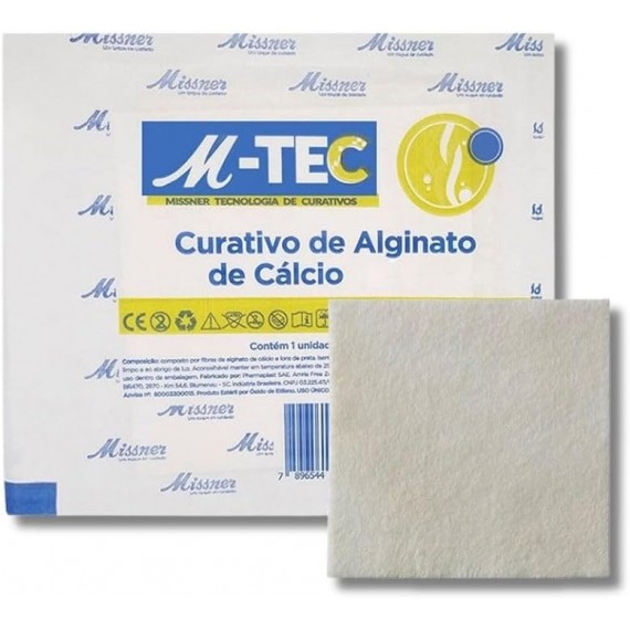 Curativo Alginato De Cálcio E Sódio 10x10 M-tec - Missner