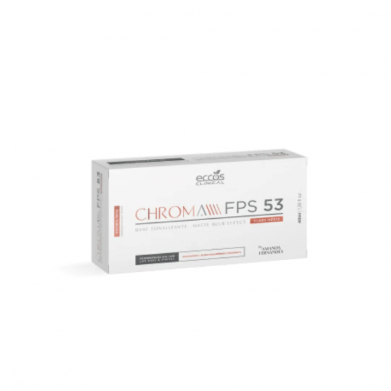 Chroma FPS 53 Protetor solar Base Médio Claro Tonalizante 40ml - Eccos