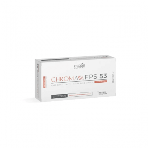 Chroma FPS 53 Protetor Solar Base Médio Escuro Tonalizante 40ml - Eccos