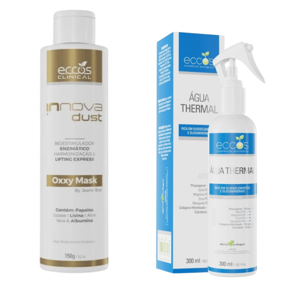 Combo Innova Dust Oxxy Mask e Água Thermal 300ml - Eccos