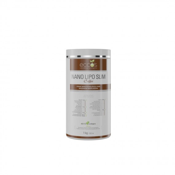 Nano Lipo Slim Coffee Creme para Massagem Modeladora 1kg - Eccos