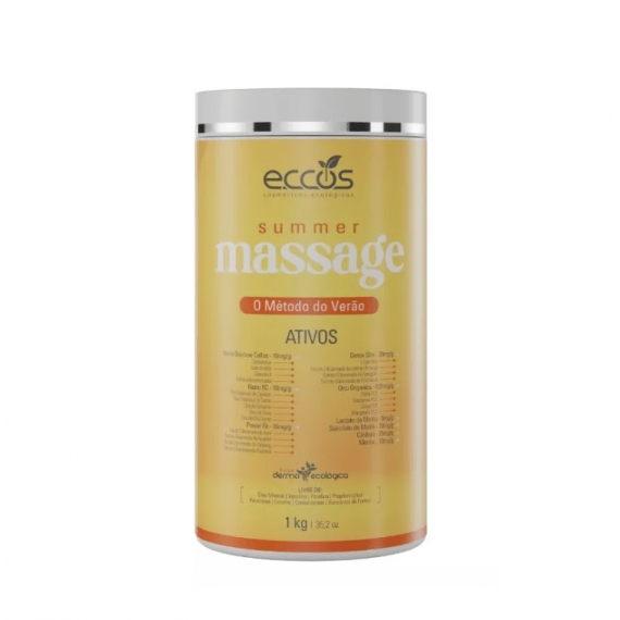 Summer Massage Gel Crioterápico Para Redução De Medidas 1kg - Eccos