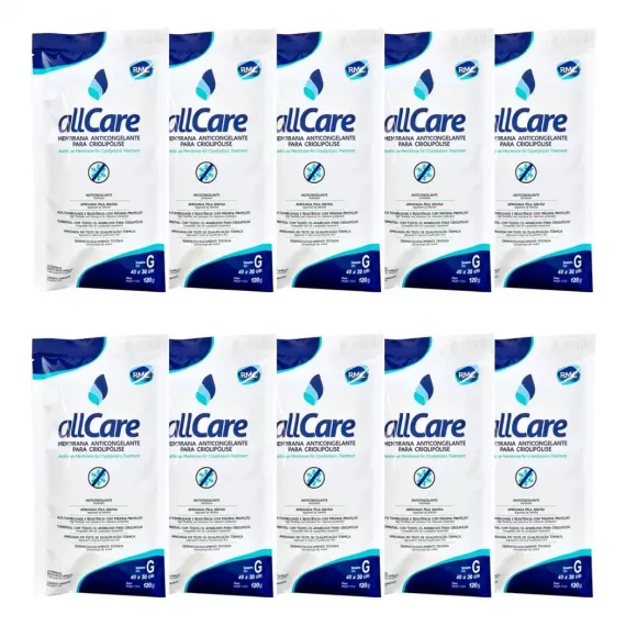 Kit 10 Membranas Anticongelante Para Criolipólise   All Care - RMC