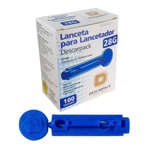 Lanceta P/ Lancetador 28G - Descarpack