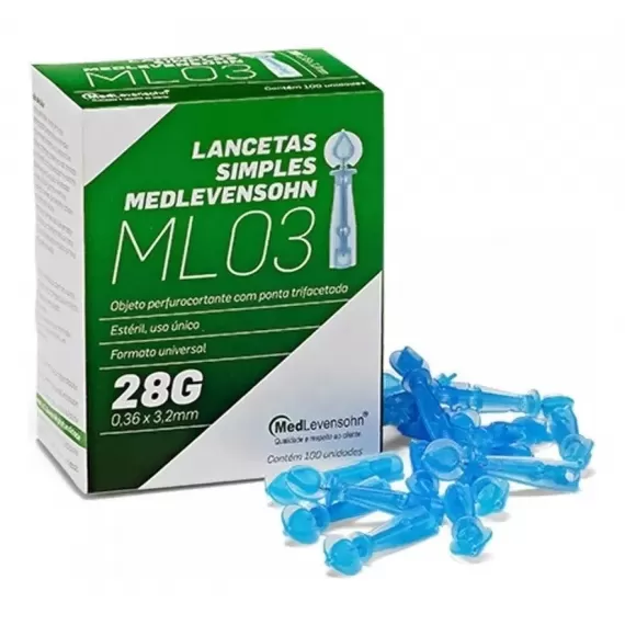 Lanceta P/ Lancetador 28G - MedLevenshon