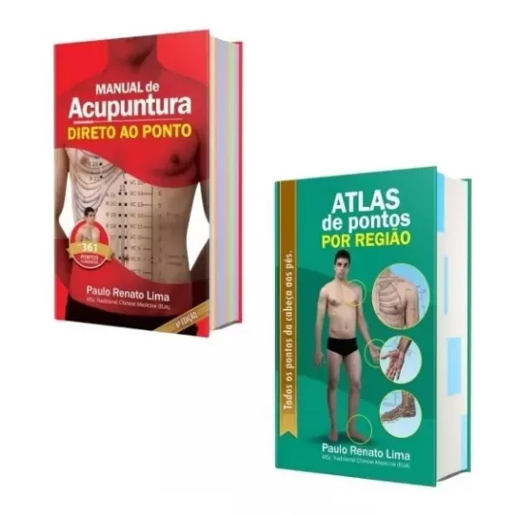 Combo -  Atlas De Pontos Por Região & Manual Da Acupuntura Direto Ao Ponto