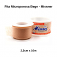 Fita Micropore Bege Hipoalergênica 2,5cm x 10m - Missner