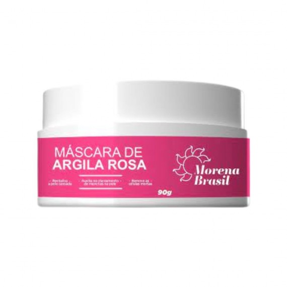 Máscara de Argila Rosa 90g - Morena Brasil