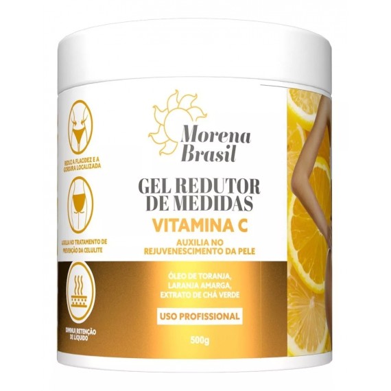 Gel Redutor de Medidas Vitamina C 500g - Morena Brasil