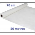 Lençol Papel Branco Maca Hospitalar Descartável Rolo 70x50