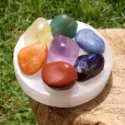 Kit 7 Pedras Semi Preciosas Dos Sete Chakras