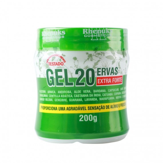 Gel de Massagem 20 Ervas (extra forte) 200g  - Rhenuks