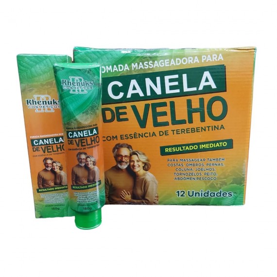 Pomada Massageadora Canela de Velho Kit Atacado 12Un - Rhenuks