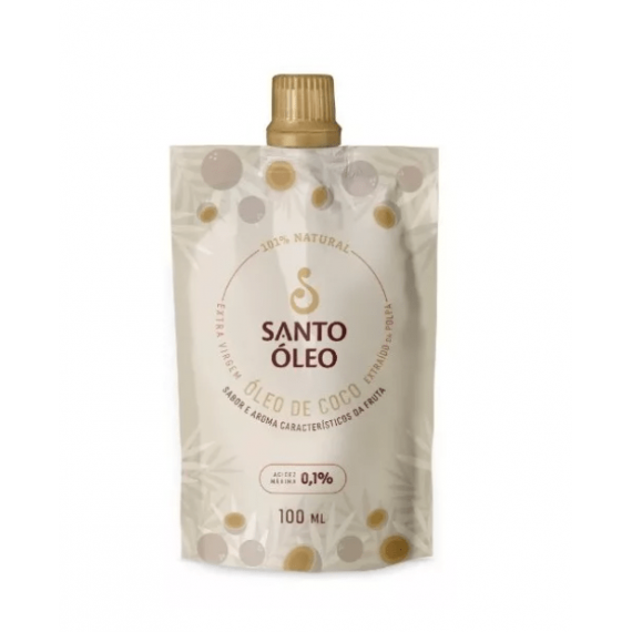 Óleo De Coco Extravirgem de Polpa 100ml - Santo Óleo