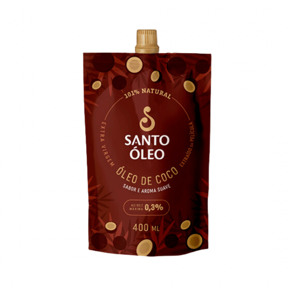 Óleo De Coco Extravirgem de Película 400ml - Santo Óleo