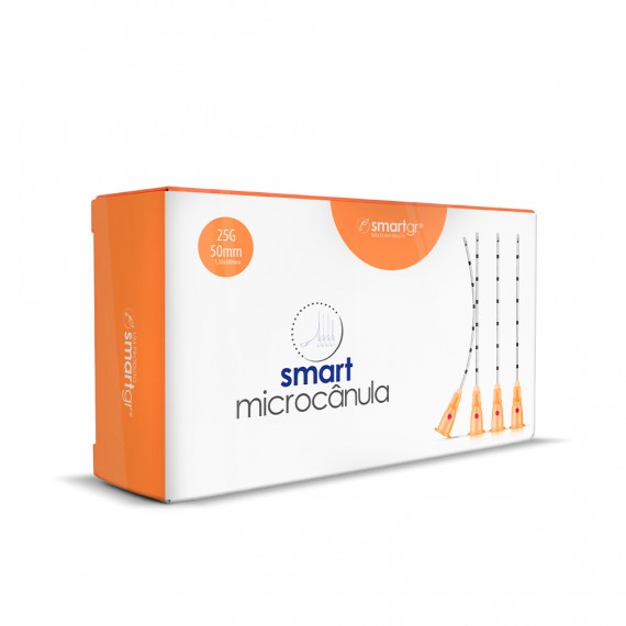 Microcânula 25g 0,50X50mm Caixa Com 10 Unidades - Smart Gr