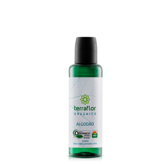 Óleo Vegetal De Algodão Orgânico 100% Puro 120ml - Terra Flor