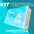 Kit Ventosa 12 Copos Variestética + Livro Ventosaterapia Fernanda Mara