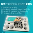 Kit Ventosa 12 Copos Variestética + Livro Ventosaterapia Fernanda Mara