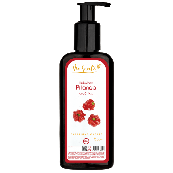 Hidrolato Orgânico de Pitanga Antioxidante 120ml 100% Natural - Vie Santé