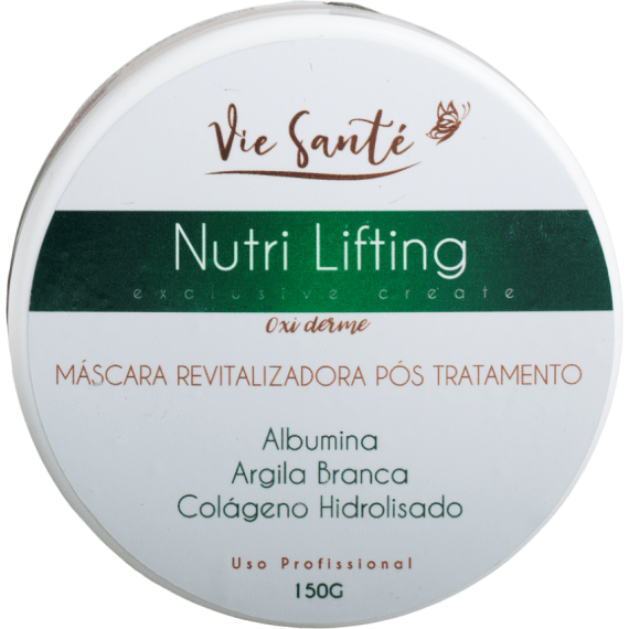 Máscara Nutri Lifting Facial 150g Revitalizante Natural Pós Tratamento - Vie Santé